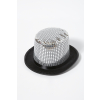 반짝이마술사모자(실버블랙)