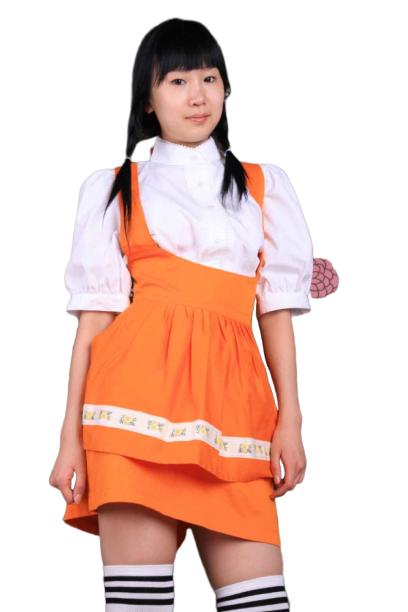 교복 하복-오렌지원피스