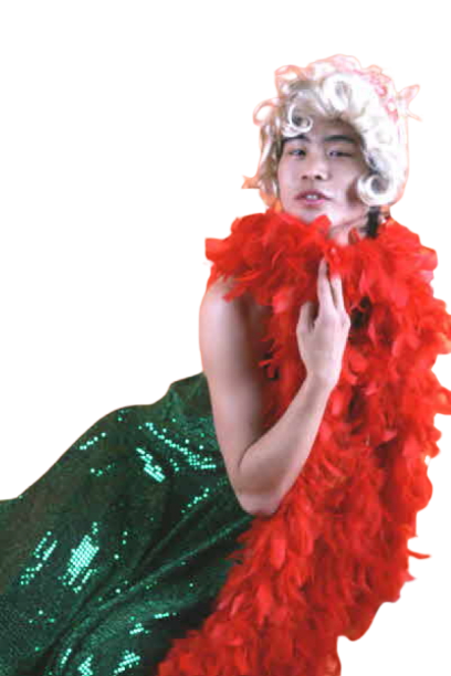 반짝이 몬로여장-그린