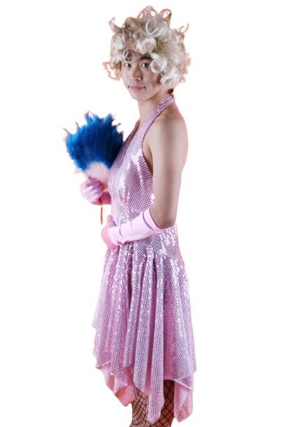 반짝이 몬로여장-핑크