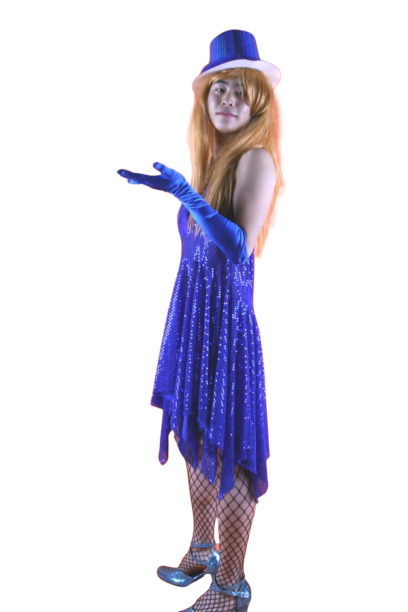 반짝이 몬로여장-블루