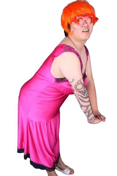 여장 왕가슴-핫핑크