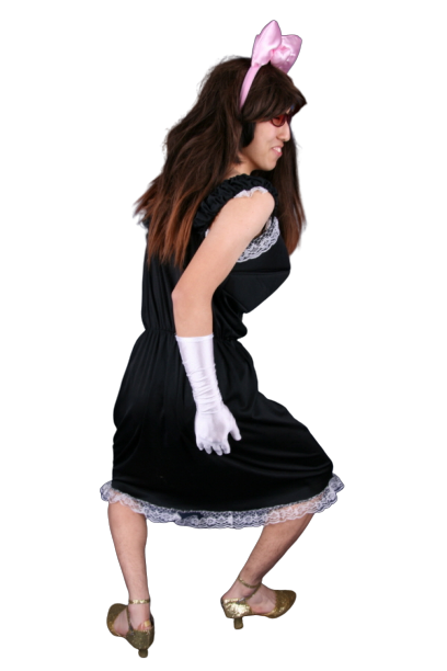 여장 왕가슴-블랙