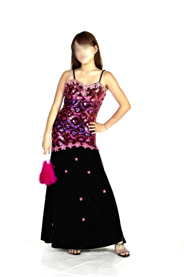 반짝이원피스-플라워