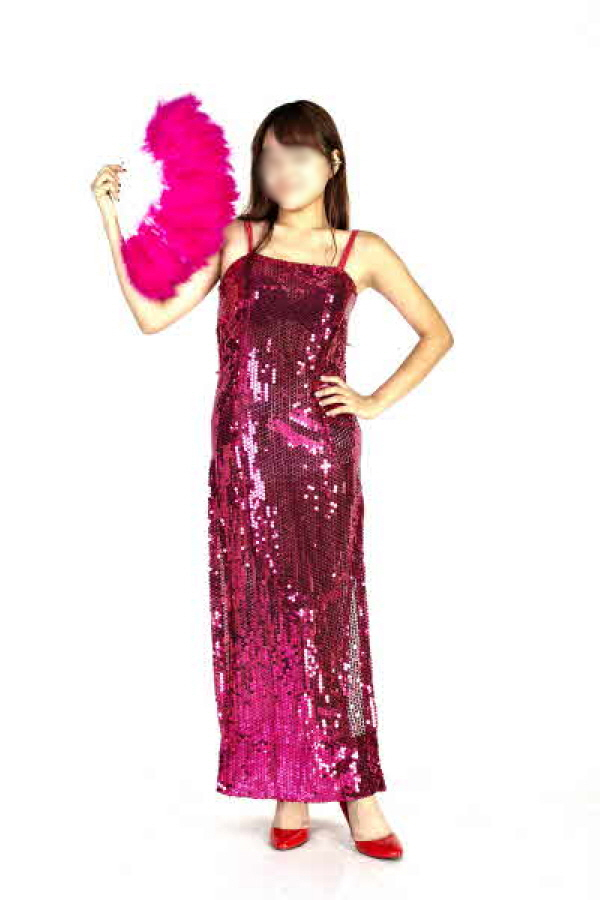 반짝이롱원피스-럭셔리핑크