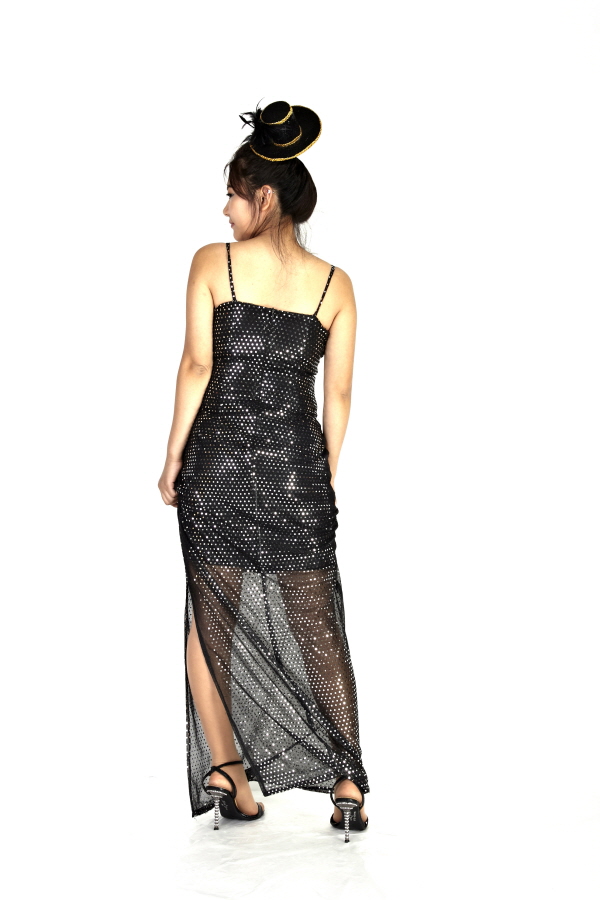 반짝이롱원피스-블랙2