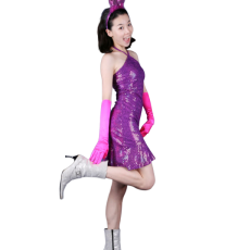 반짝이인어원피스-퍼플2