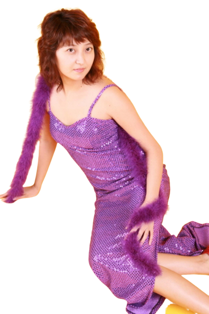 반짝이롱원피스-퍼플1