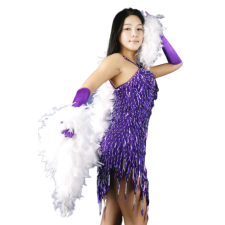 반짝이 물방울원피스-퍼플1