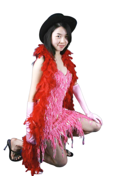 반짝이 물방울원피스-핑크