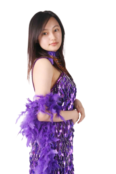 반짝이 물방울원피스-퍼플