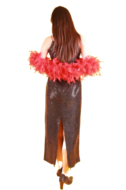 반짝이 원피스-블랙1