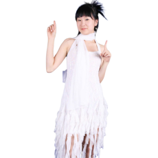 반짝이 레이스-화이트