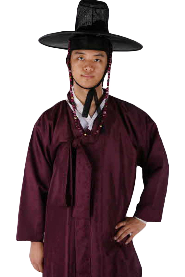 양반도포-진한자주