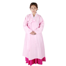 양반-여 두루마기 핑크