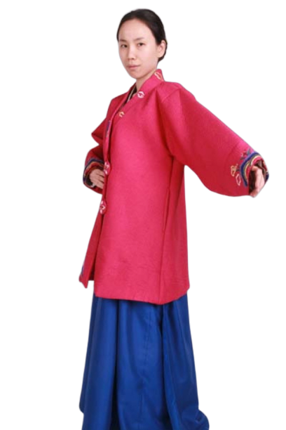 양반-여 두루마기 핫핑크