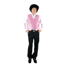 반짝이조끼-핑크