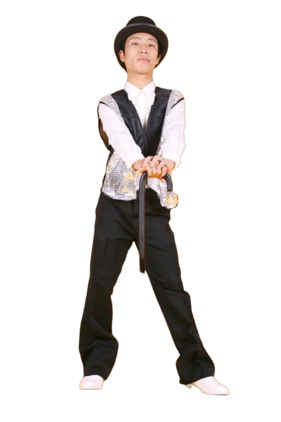 반짝이마술사조끼모자-실버