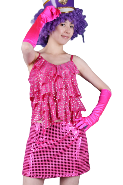 반짝이 핑크레이스탑1