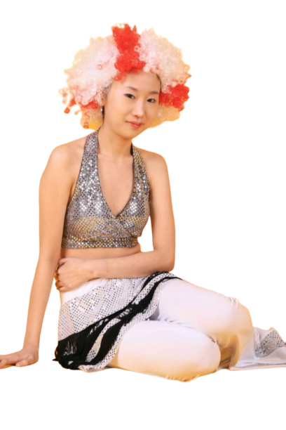 반짝이 실버블랙탑