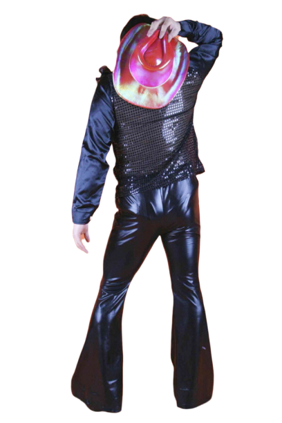 반짝이 프릴상의-블랙