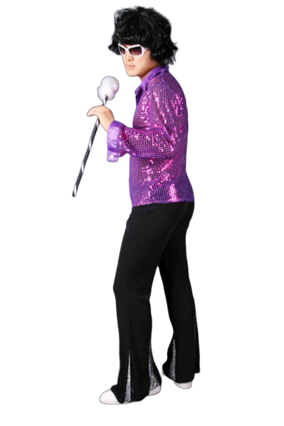 반짝이 상의-퍼플