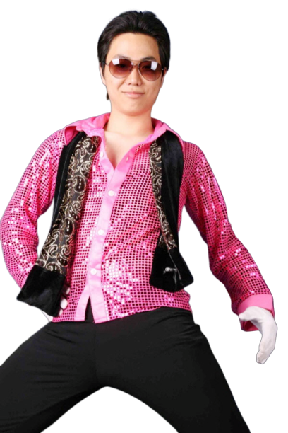 반짝이 상의-핑크