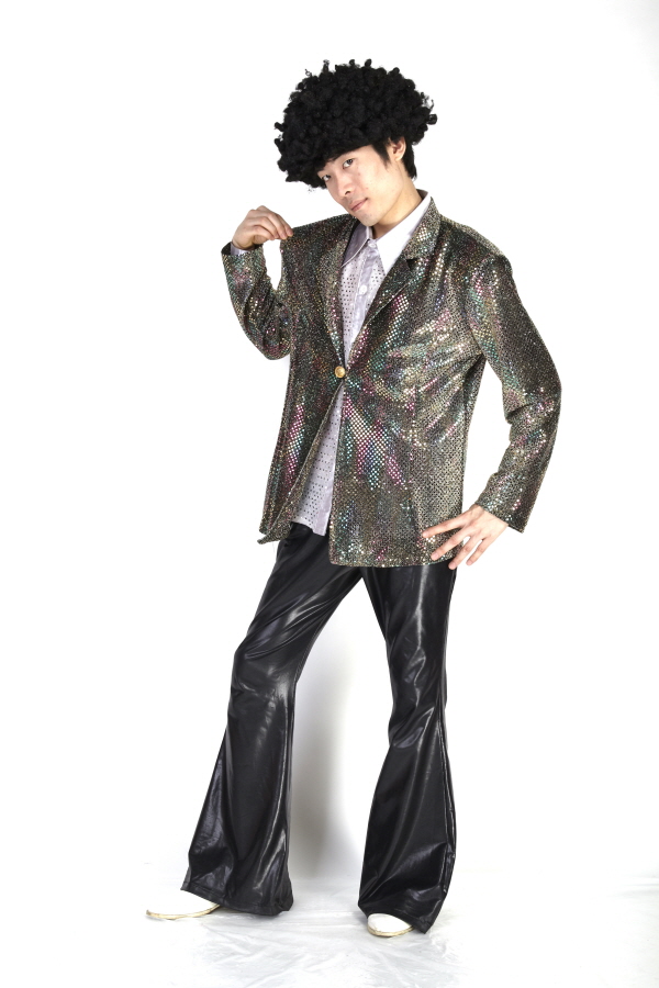 반짝이 자켓-스몰다크골드