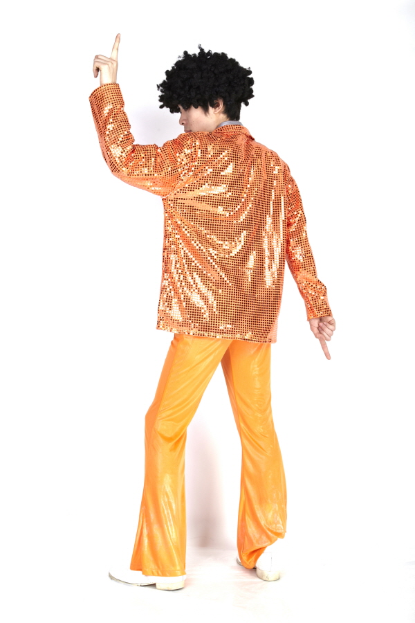 반짝이 자켓-오렌지