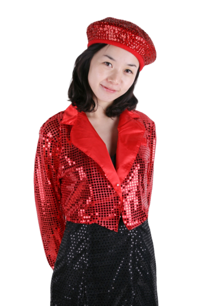 반짝이 턱시도여-레드