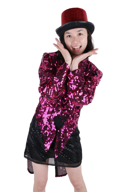 반짝이 턱시도여-퍼플