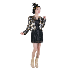 반짝이 숏자켓 여-골드