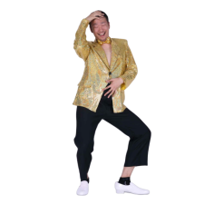 반짝이 자켓-골드