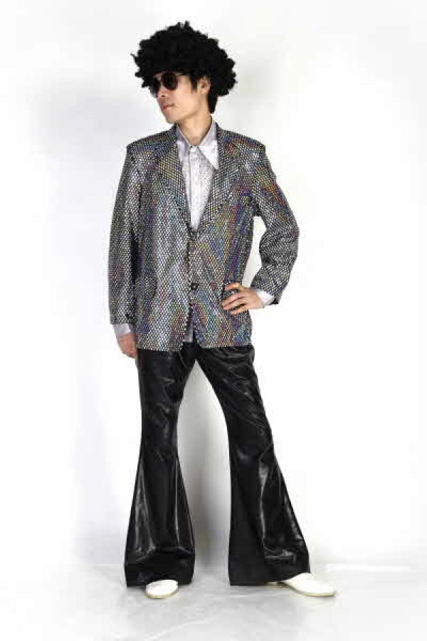 반짝이 자켓-실버블랙