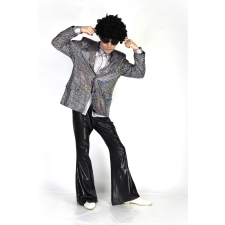 반짝이 자켓-실버블랙