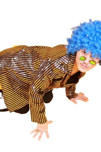 반짝이 자켓-줄무늬