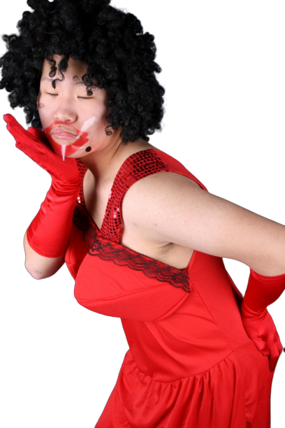 여장 왕가슴-레드