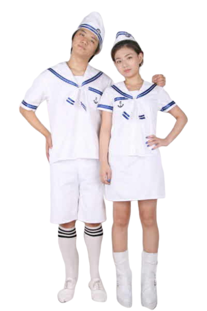 커플 큐트해군 세일러복