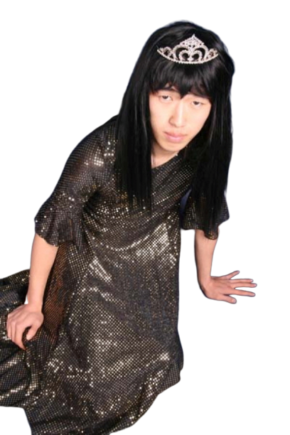 여장 골드 블랙드레스