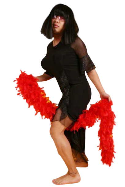 여장 블랙드레스-1