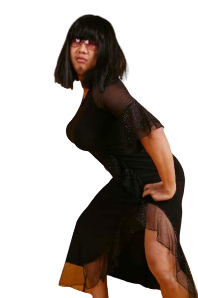 여장 블랙드레스-2