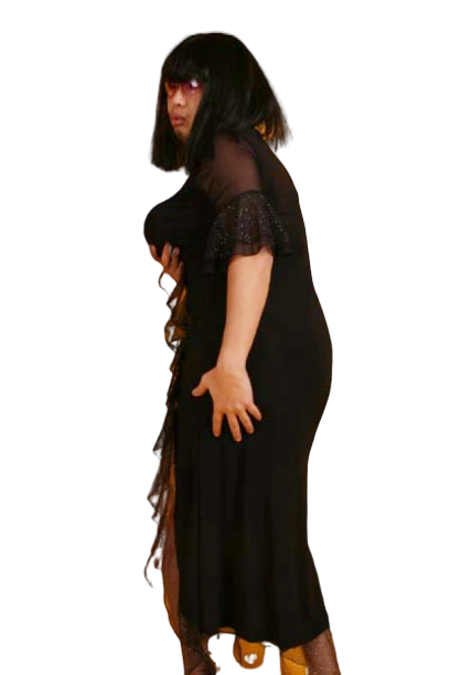 여장 블랙드레스-2