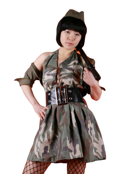 섹시 밀리터리 원피스