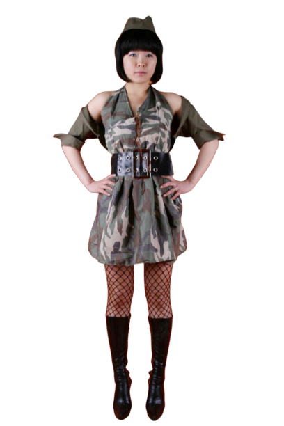 섹시 밀리터리 원피스