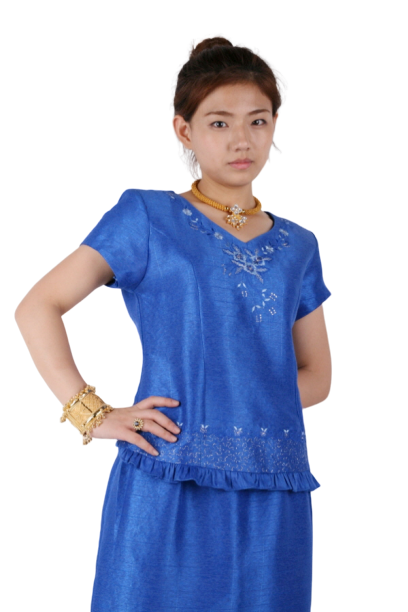 미얀마-여 블루