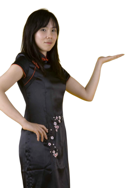 중국-치파오 미니드레스 블랙