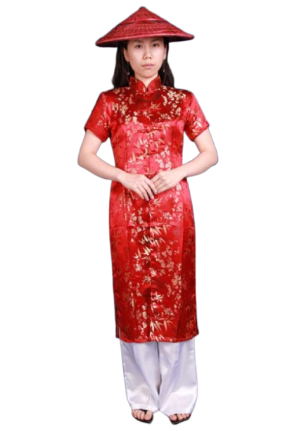 베트남-아오자이 레드