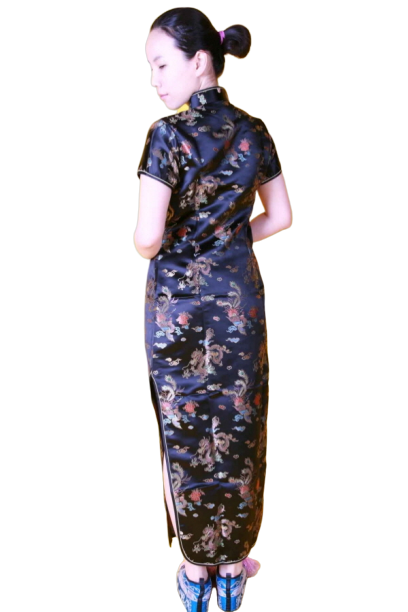 중국-치파오 롱드레스 블랙