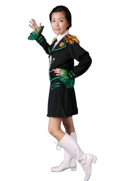 응원복 응원단장 치어리더 -여 그린