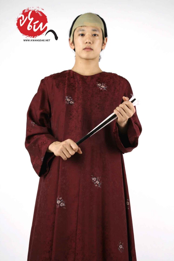 중국-남 붉은원피스